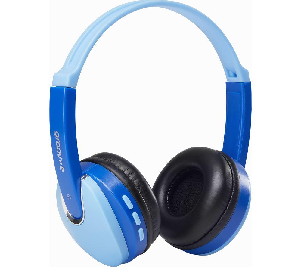 GROOV-E KIDZ Wireless Bluetooth Kids Headphones with Functions Control Blue image number 3 of 7