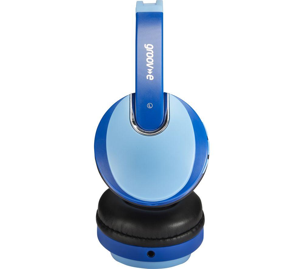 GROOV-E KIDZ Wireless Bluetooth Kids Headphones with Functions Control Blue image number 5 of 7