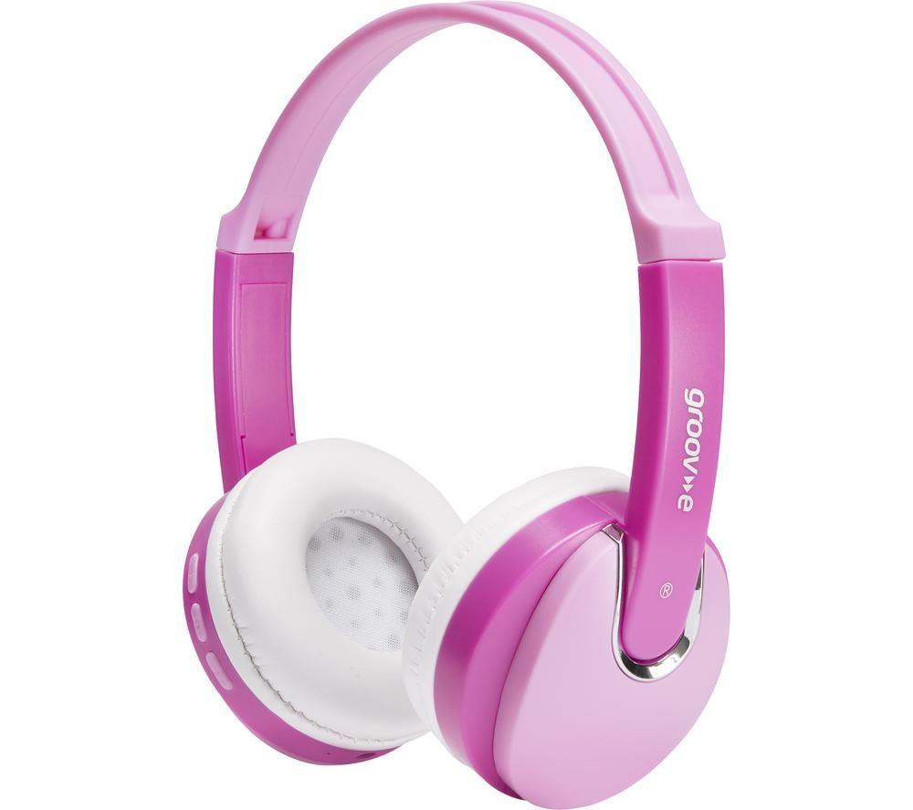 GROOV-E KIDZ Wireless Bluetooth Kids Headphones - Pink, Pink