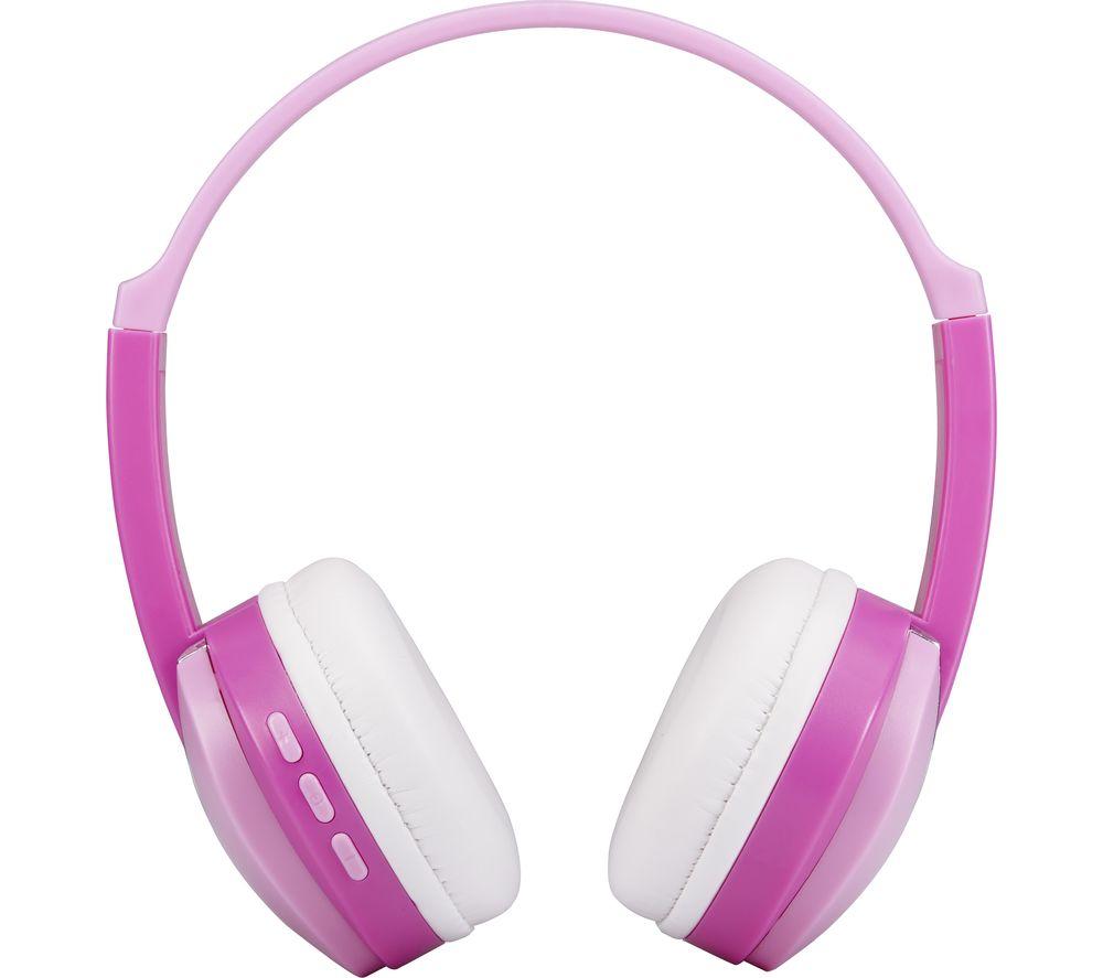 GROOV-E KIDZ Wireless Bluetooth Kids Headphones with Functions Control Pink image number 2 of 7
