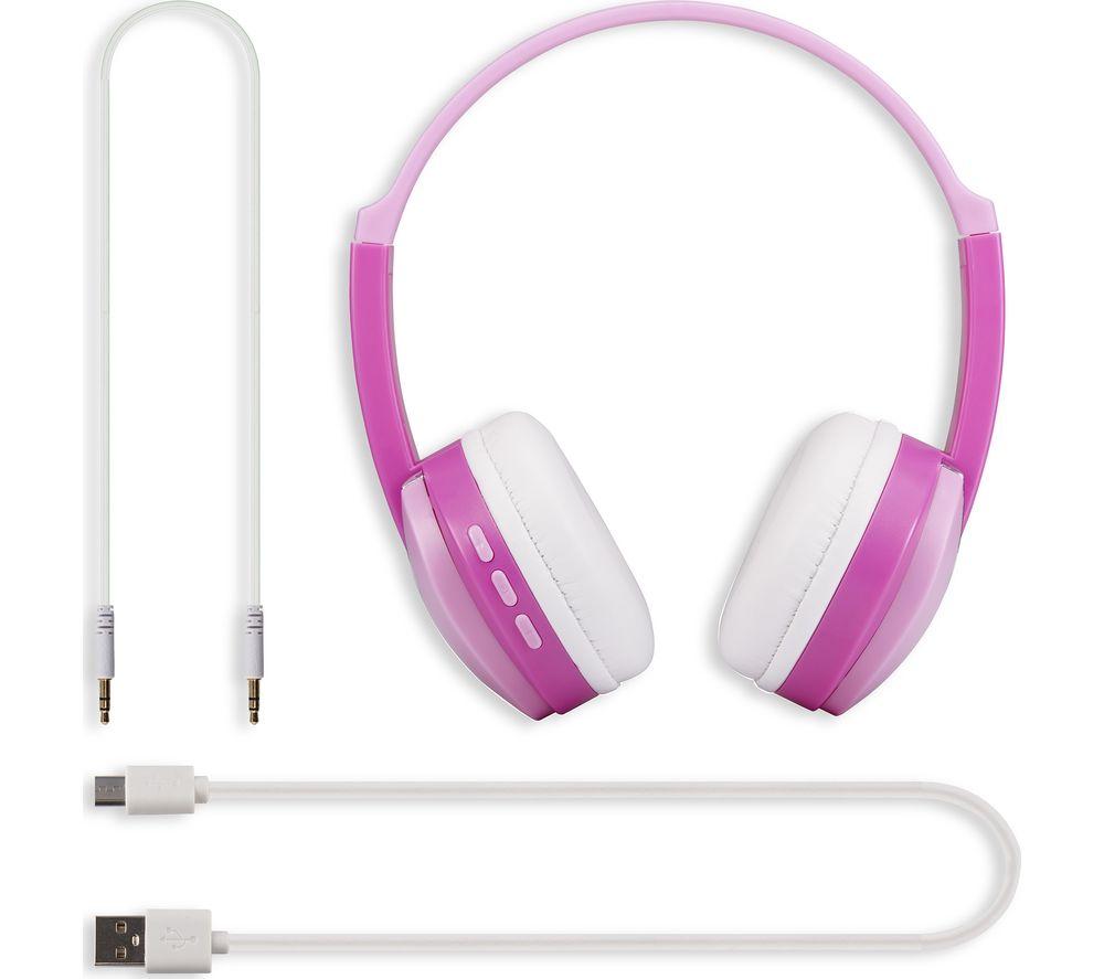 GROOV-E KIDZ Wireless Bluetooth Kids Headphones with Functions Control Pink image number 6 of 7