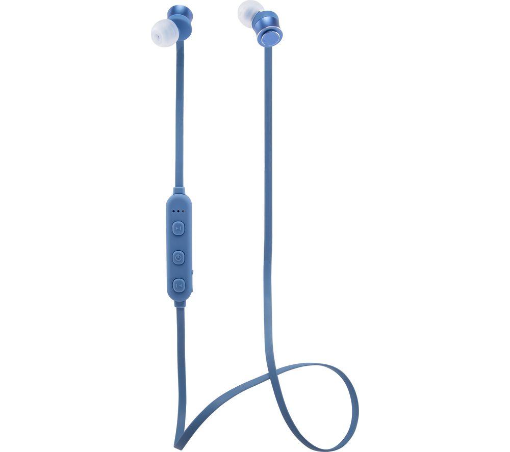GROOV-E Metal Buds Wireless Bluetooth Earphones - Blue image number 3 of 4