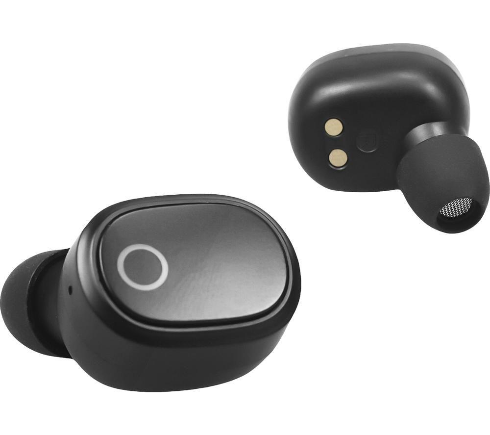 GROOV-E Music Buds Wireless Bluetooth Earphones - Black, Black