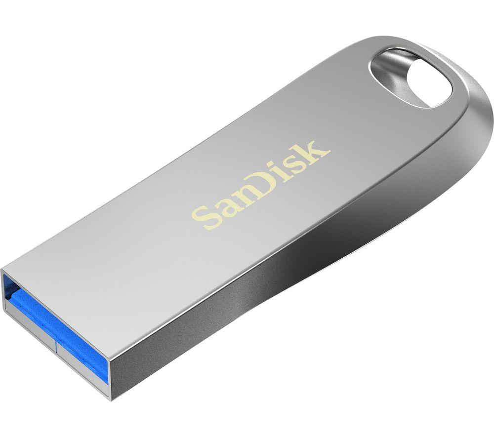 SANDISK Ultra Luxe USB 3.1 Memory Stick - 32 GB, Silver, Silver