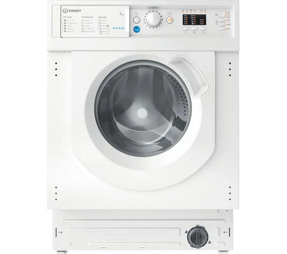 INDESIT BI WMIL 71252 UK N Integrated 7 kg 1200 Spin Washing Machine White