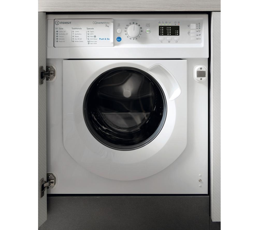 INDESIT BI WMIL 71252 UK N Integrated 7 kg 1200 Spin Washing Machine image number 4 of 11