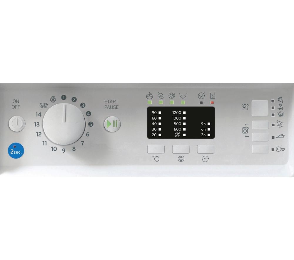 INDESIT BI WMIL 71252 UK N Integrated 7 kg 1200 Spin Washing Machine image number 6 of 11