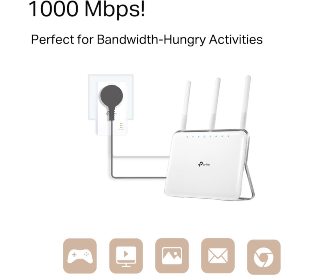 TP-LINK TL-PA7017P Powerline Adapter Kit - Twin Pack image number 3 of 8