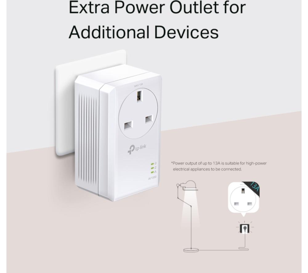 TP-LINK TL-PA7017P Powerline Adapter Kit - Twin Pack image number 4 of 8