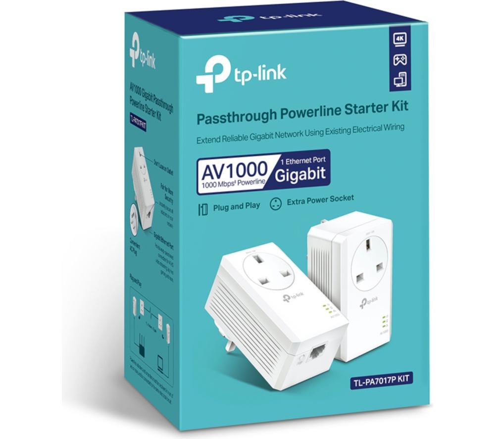 TP-LINK TL-PA7017P Powerline Adapter Kit - Twin Pack image number 6 of 8