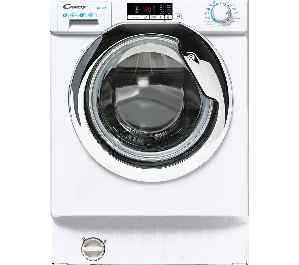 CANDY CBW 48D2XCE Integrated 8 kg 1400 Spin Washing Machine, White