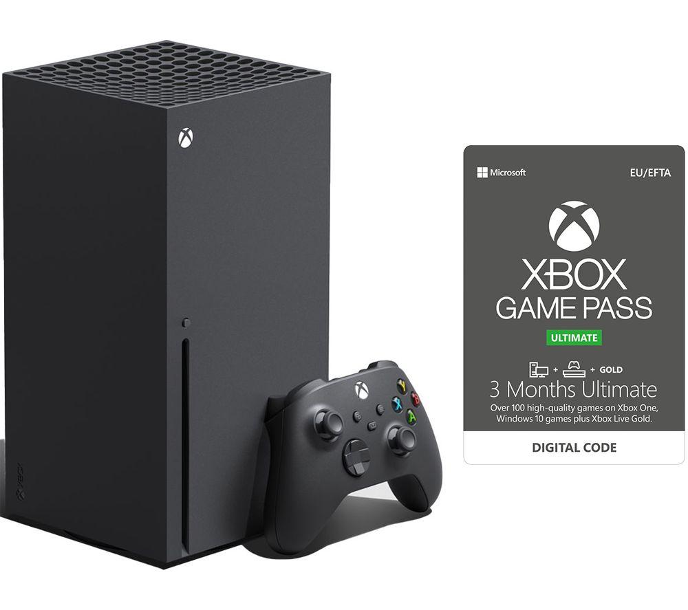MICROSOFT Xbox Series X & 3 Month Game Pass Ultimate Bundle - 1 TB, Black