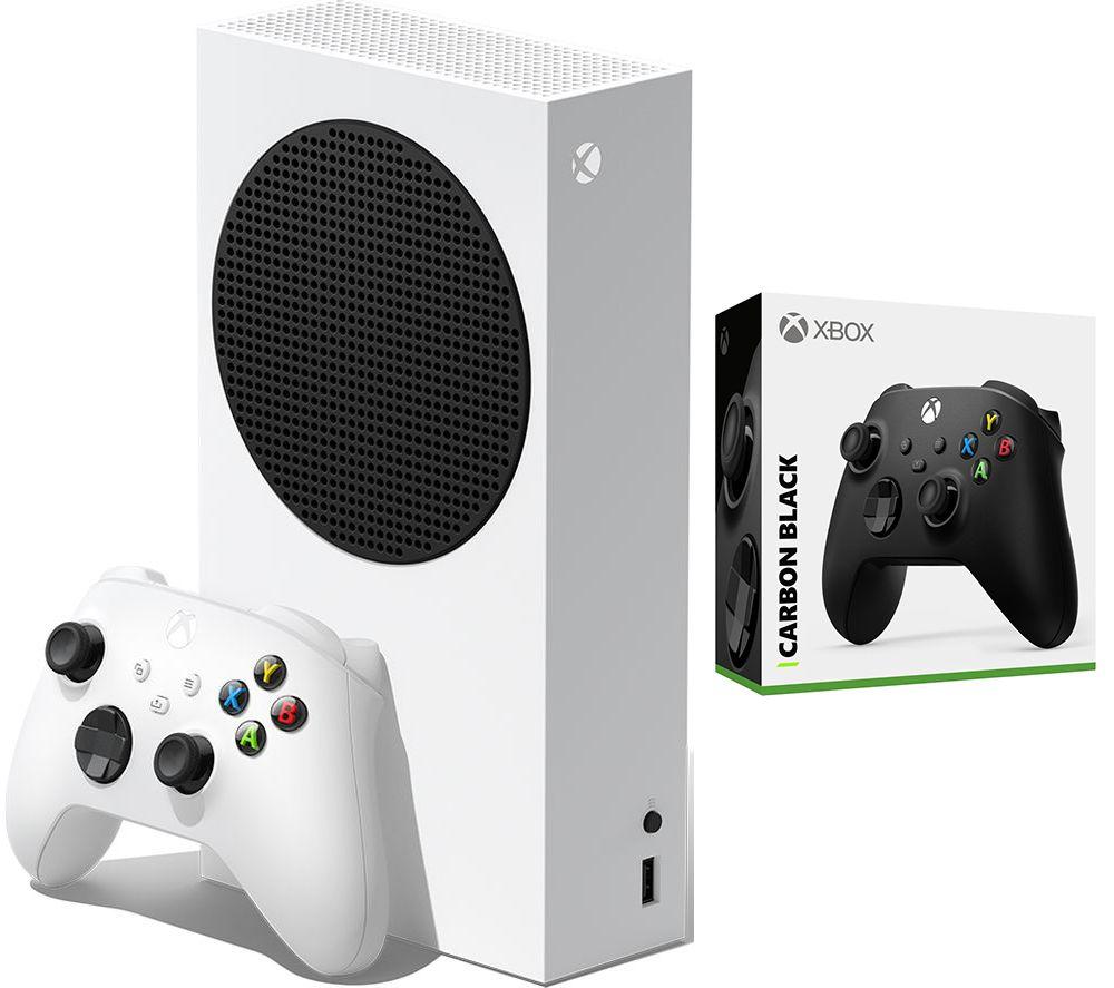 Microsoft Xbox Series S & Xbox Wireless Controller (Carbon Black) Bundle - 512 GB SSD