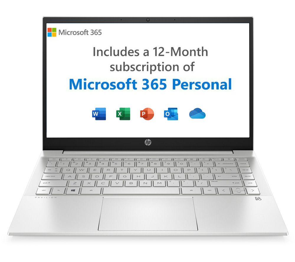 HP Pavilion 14-dv0632sa 14" Laptop - Intel&reg; Pentium&reg; Gold, 128 GB SSD, Silver