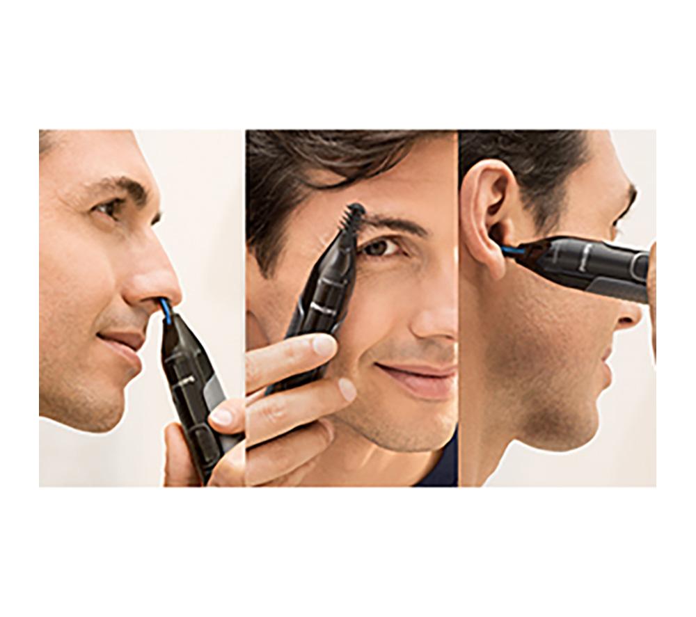 PHILIPS Series 3000 NT3650/16 Wet & Dry Nose, Ear & Eyebrow Trimmer - Black image number 3 of 5