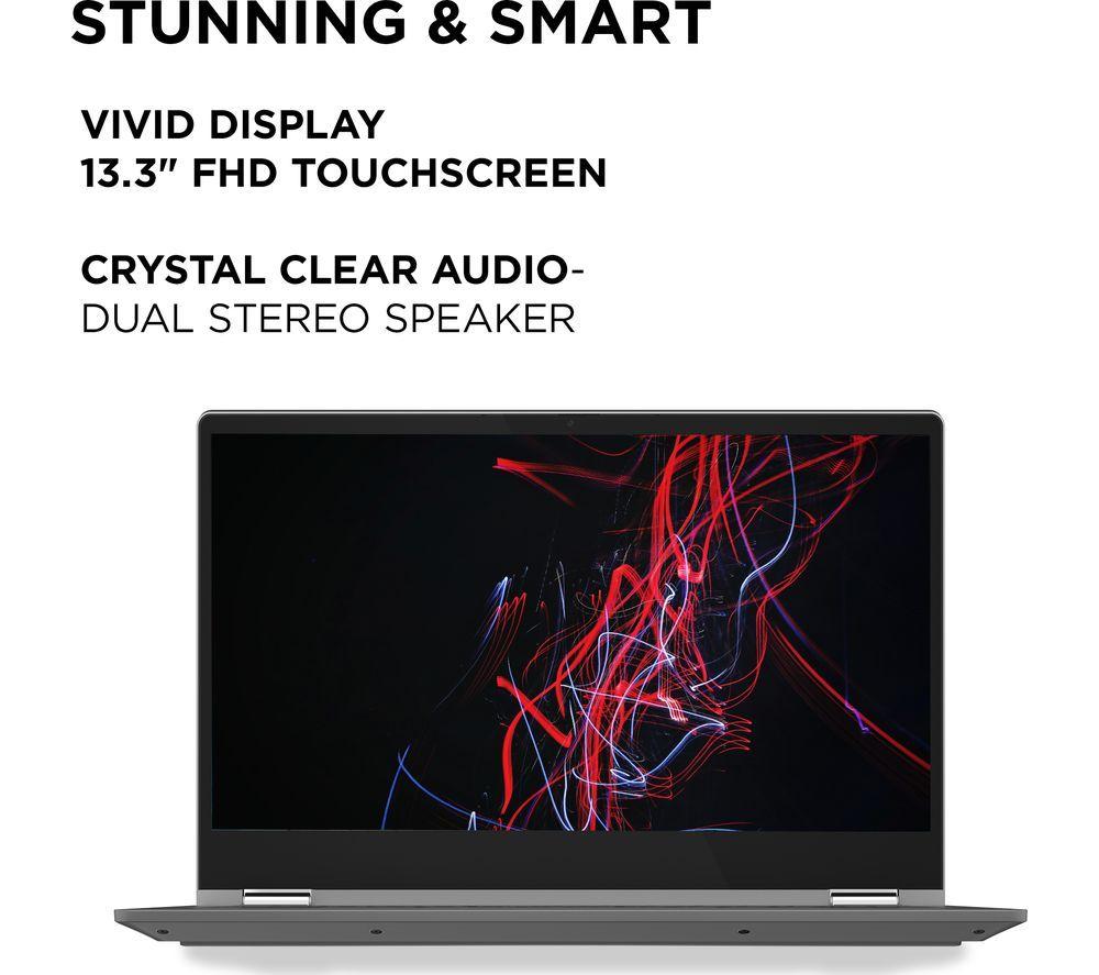 LENOVO IdeaPad Flex 5i 13.3" 2 in 1 Chromebook, Backpack & Mouse Bundle - Intel&reg; Core&trade; i3, 128 GB SSD, Grey image number 2 of 10