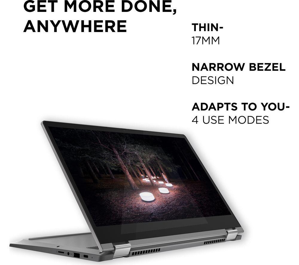 LENOVO IdeaPad Flex 5i 13.3" 2 in 1 Chromebook, Backpack & Mouse Bundle - Intel&reg; Core&trade; i3, 128 GB SSD, Grey image number 4 of 10