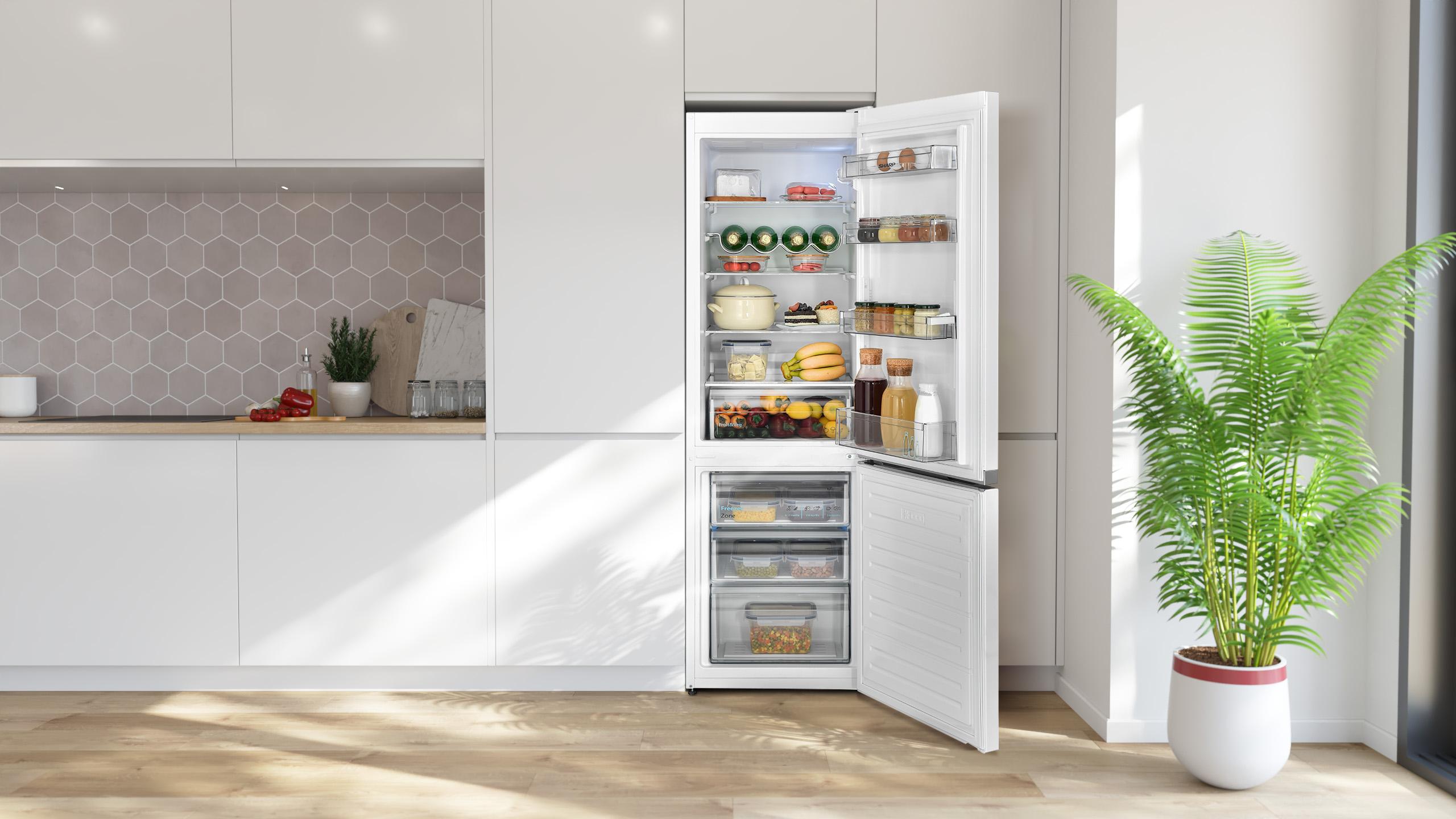 sharp sj bb04dtxsf en 60 40 fridge freezer