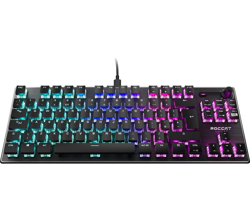 Image of ROCCAT Vulcan TKL AIMO Mechanical Gaming Keyboard, Silver/Grey