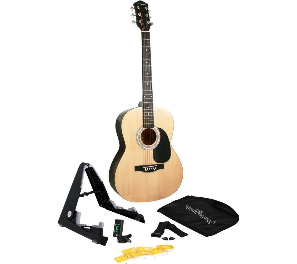 MARTIN SMITH W-101-N-PK Acoustic Guitar Bundle - Natural
