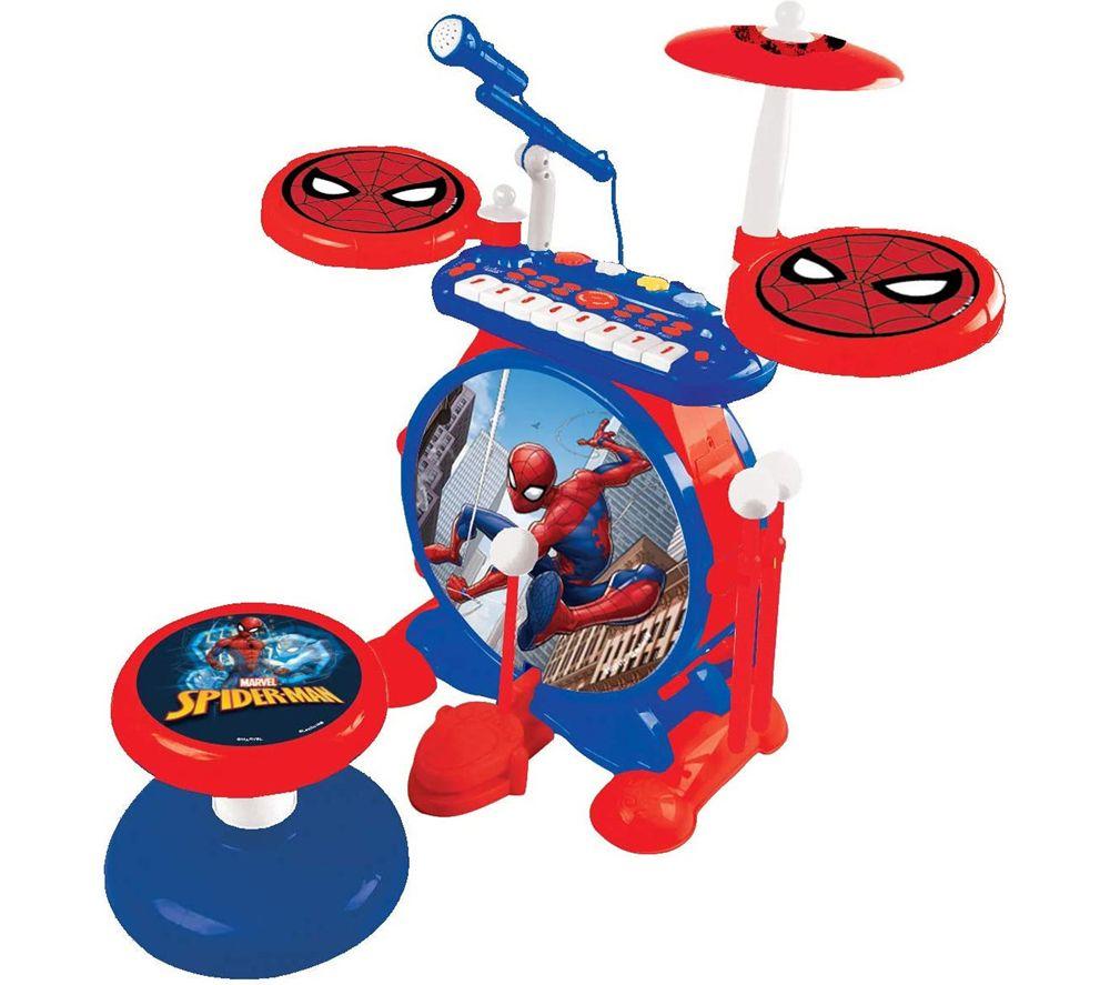 LEXIBOOK Electronic Drums Set with Seat - Spider-Man image number 4 of 5