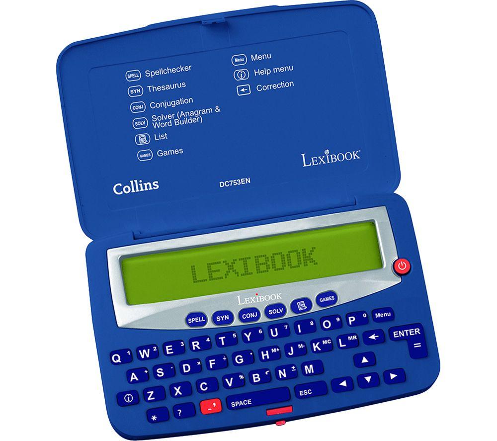 LEXIBOOK Collins Electronic Pocket Spellchecker, Blue