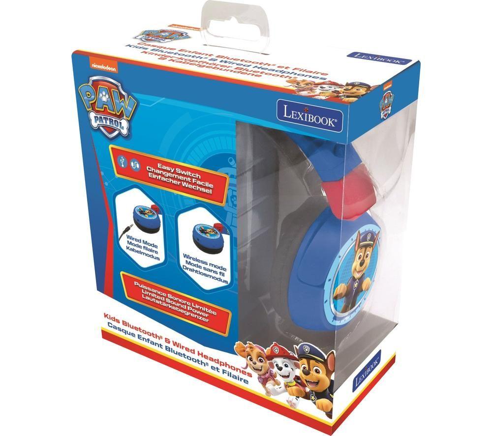 LEXIBOOK HPBT010PA Wireless Bluetooth Kids Headphones - Paw Patrol image number 3 of 7