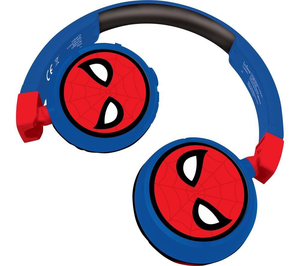 LEXIBOOK HPBT010SP Wireless Bluetooth Kids Headphones - Spider-Man, Patterned