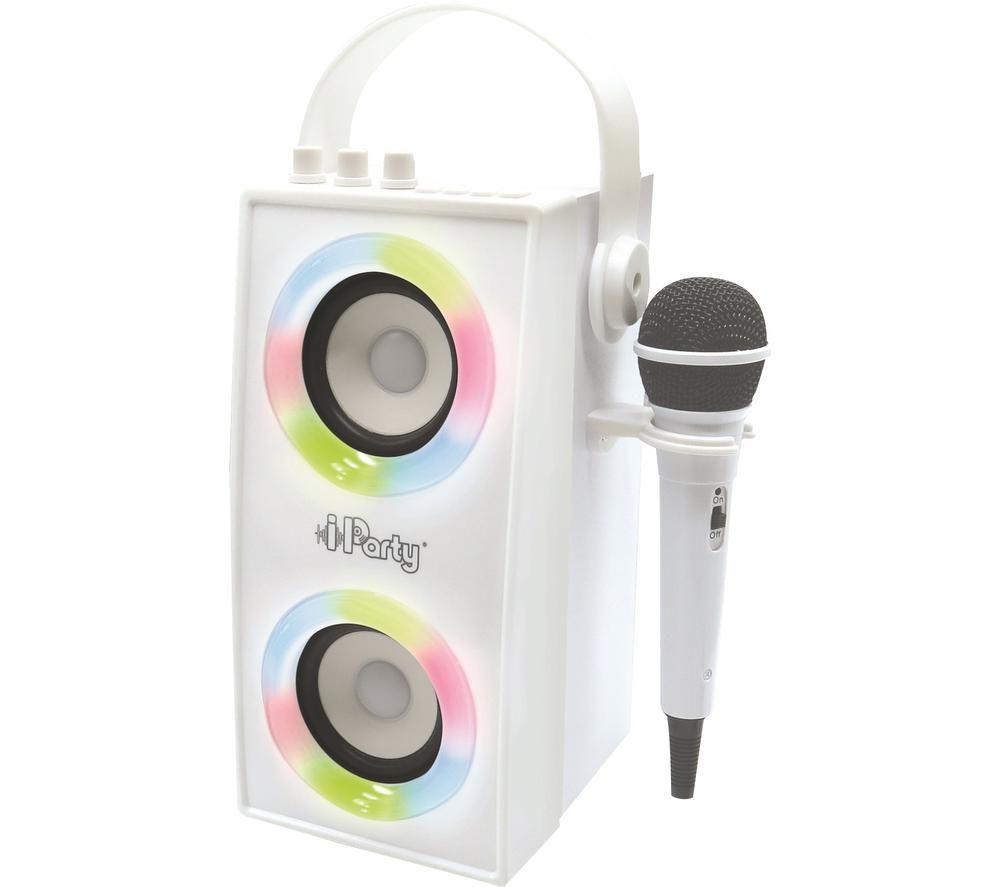 LEXIBOOK iParty BTP180Z Bluetooth Karaoke System - White