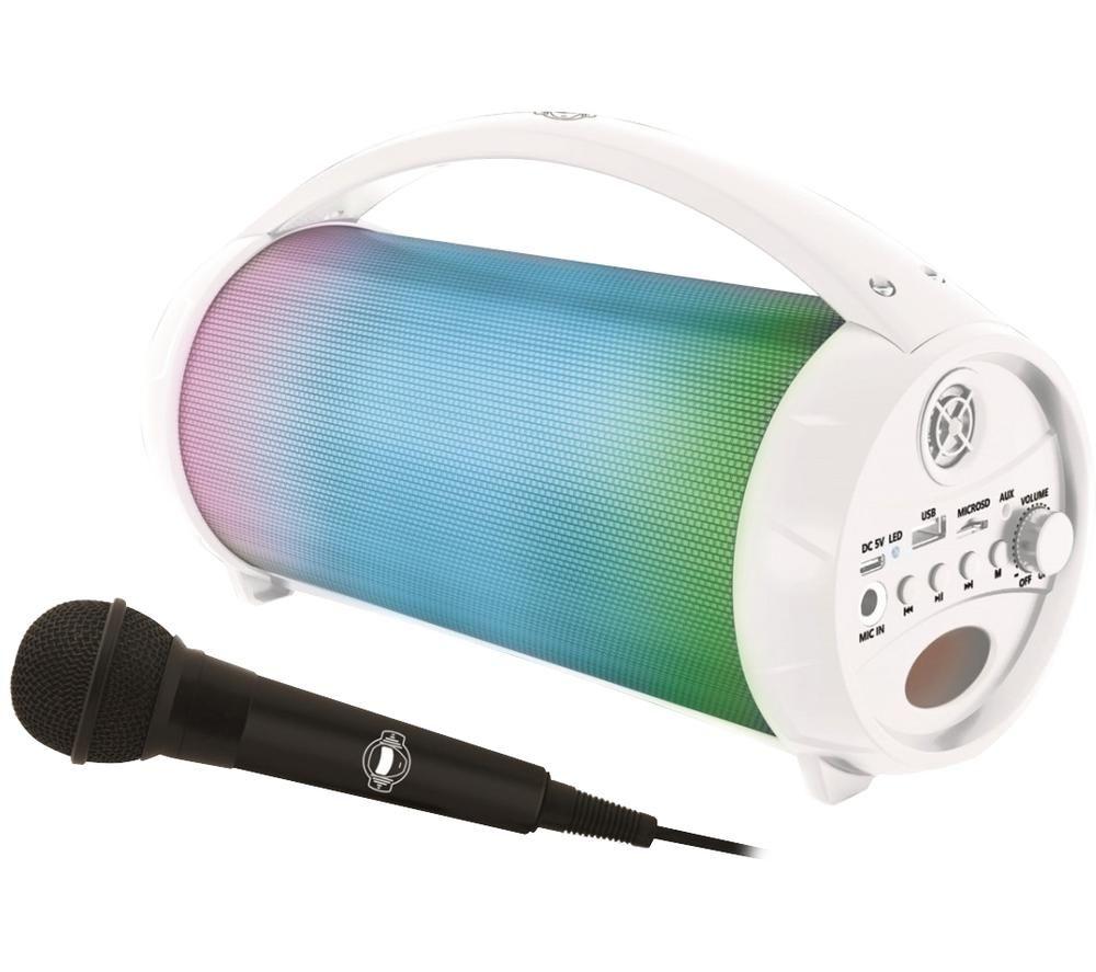 Lexibook Iparty Btp585z Bluetooth Karaoke System - White, White