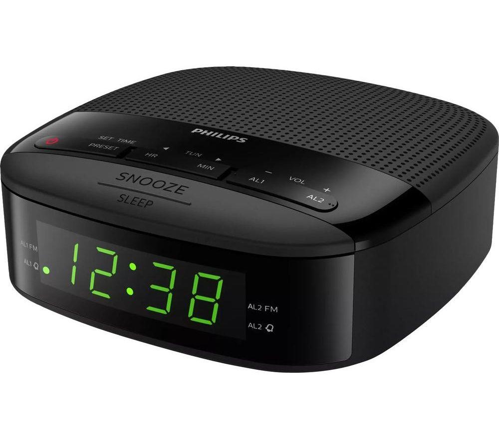 Philips Tar3205/05 Fm Clock Radio - Black, Black