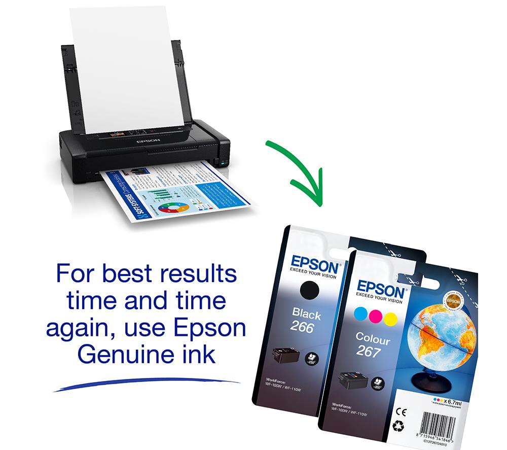 EPSON WorkForce WF-110W Wireless Inkjet Printer image number 6 of 7