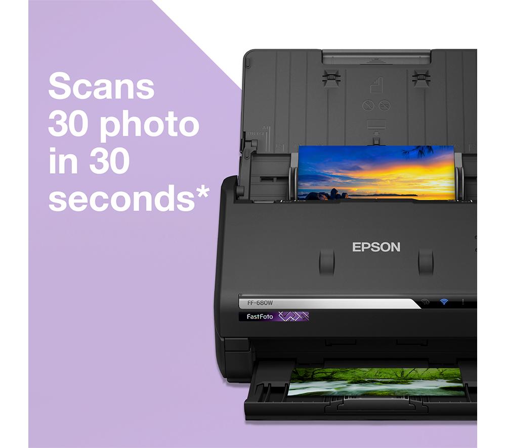 EPSON FastFoto FF-680W Photo Scanner image number 2 of 7