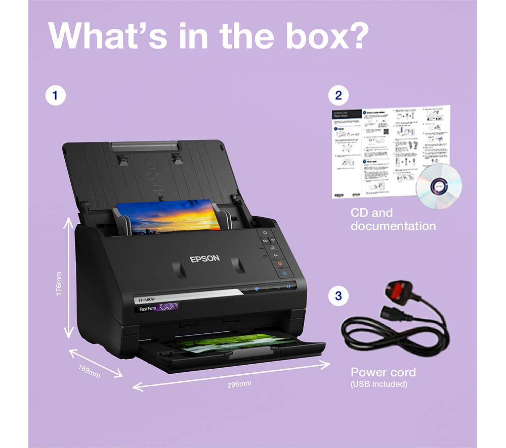 EPSON FastFoto FF-680W Photo Scanner image number 4 of 7
