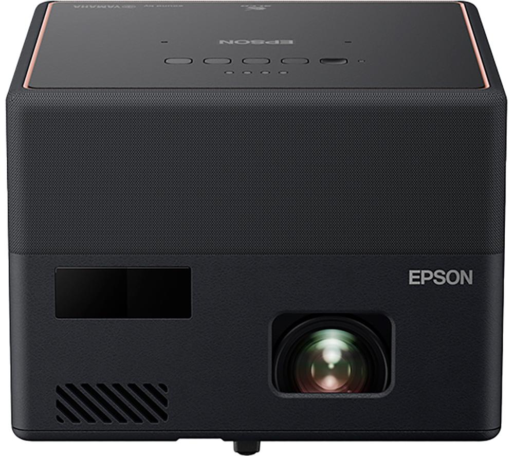 Epson EF-12 3LCD, Full HD, 1000 Lumens, 150 Inch Display, Android TV, Sound by Yamaha, Gaming & Home Cinema Laser Projector - Black