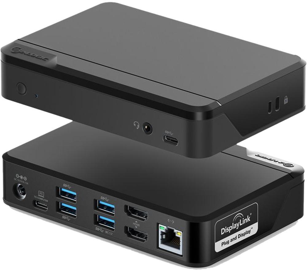 ALOGIC USB-C Twin HD Pro Docking Station, 85W PD (Laptop Charging), Dual Display 1080p, 2 HDMI, 1 USB-C, 4 USB-A, Ethernet, Audio Jack, Compatible with MacBook Pro/Air, M1 Mac, Windows