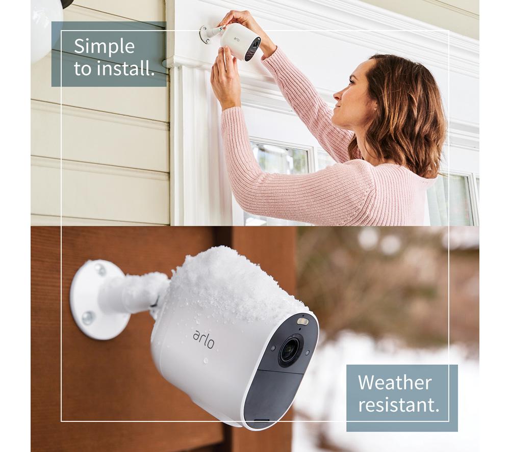ARLO Essential Spotlight VMC2330B-100EUS Full HD WiFi Security Camera - Black, Pack of 3 image number 4 of 8