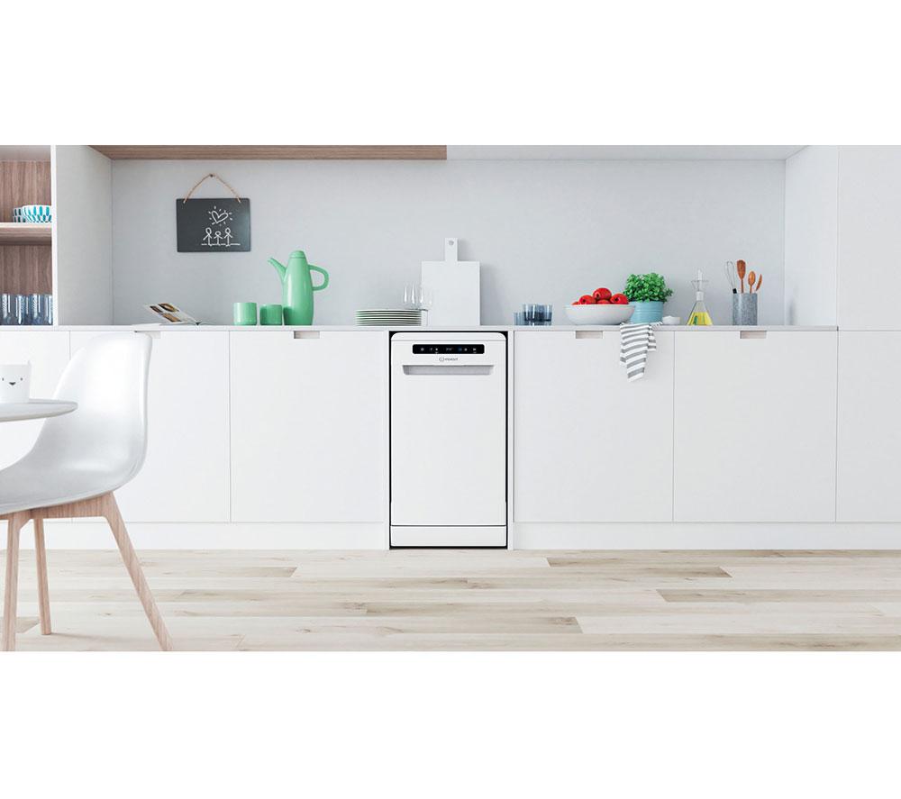 INDESIT DSFO 3T224 Z UK N Slimline Dishwasher - White image number 12 of 17