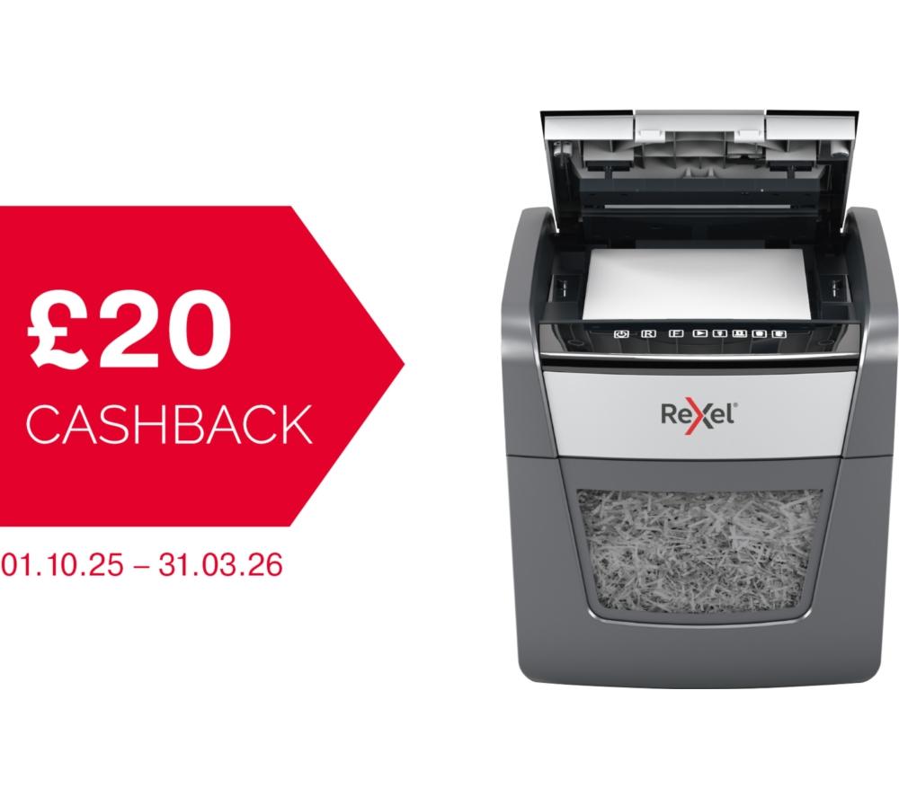 REXEL Optimum Autofeed 2020045X Cross Cut Paper Shredder image number 2 of 11