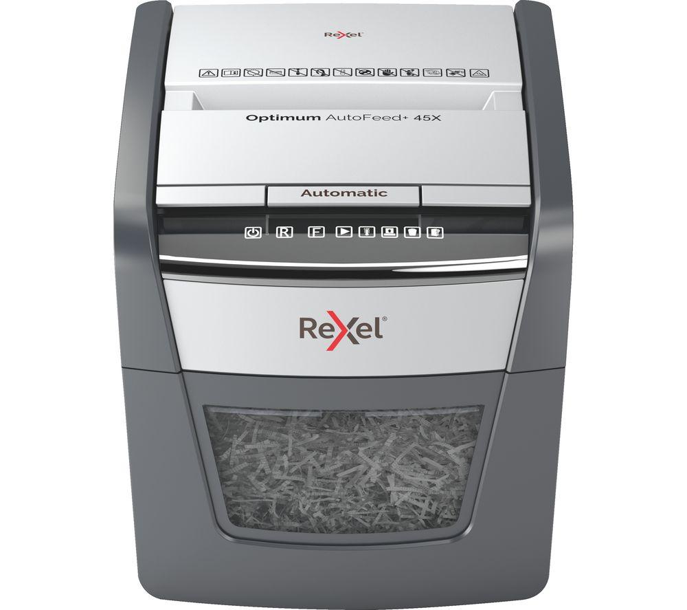 REXEL Optimum Autofeed 2020045X Cross Cut Paper Shredder image number 3 of 11