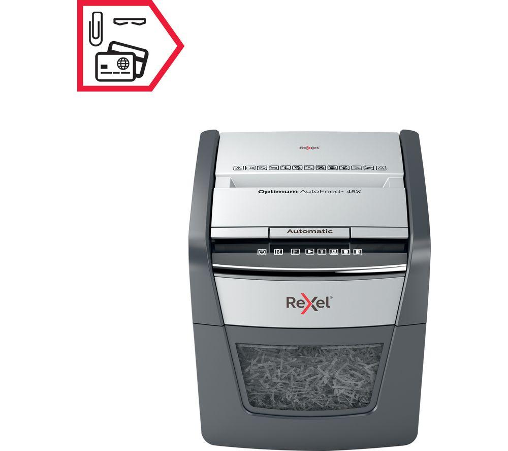 REXEL Optimum Autofeed 2020045X Cross Cut Paper Shredder image number 6 of 11