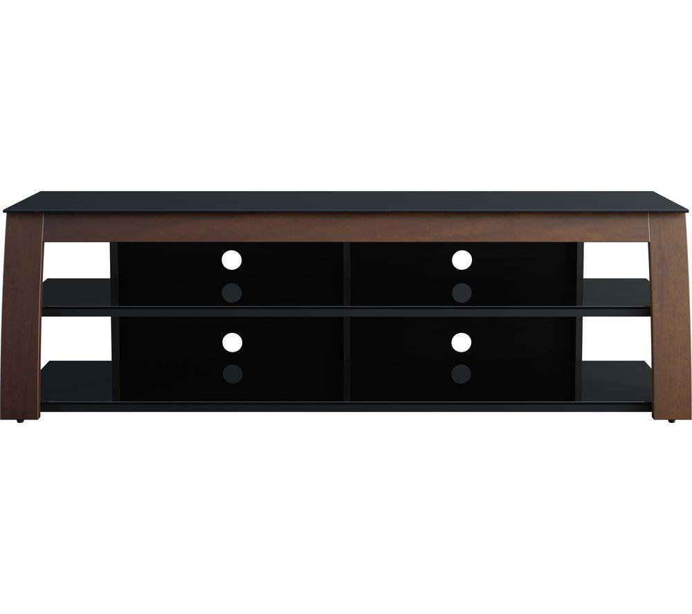 AVF Kivu F1800KIVW 1800 mm TV Stand - Walnut & Black, Black,Brown