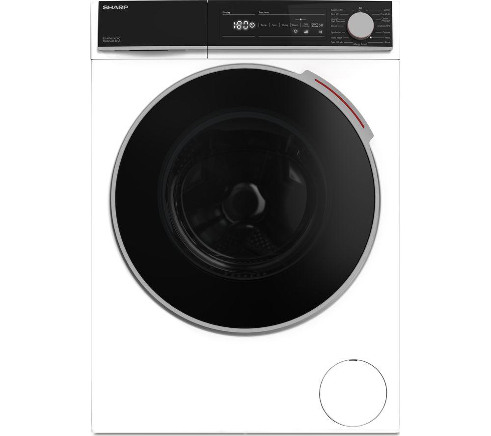 SHARP ES-NFH014CWC-EN 10 kg 1400 Spin Washing Machine - White