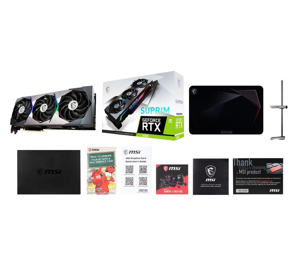 MSI GeForce RTX 3080 10 GB SUPRIM X Graphics Card image number 3 of 4