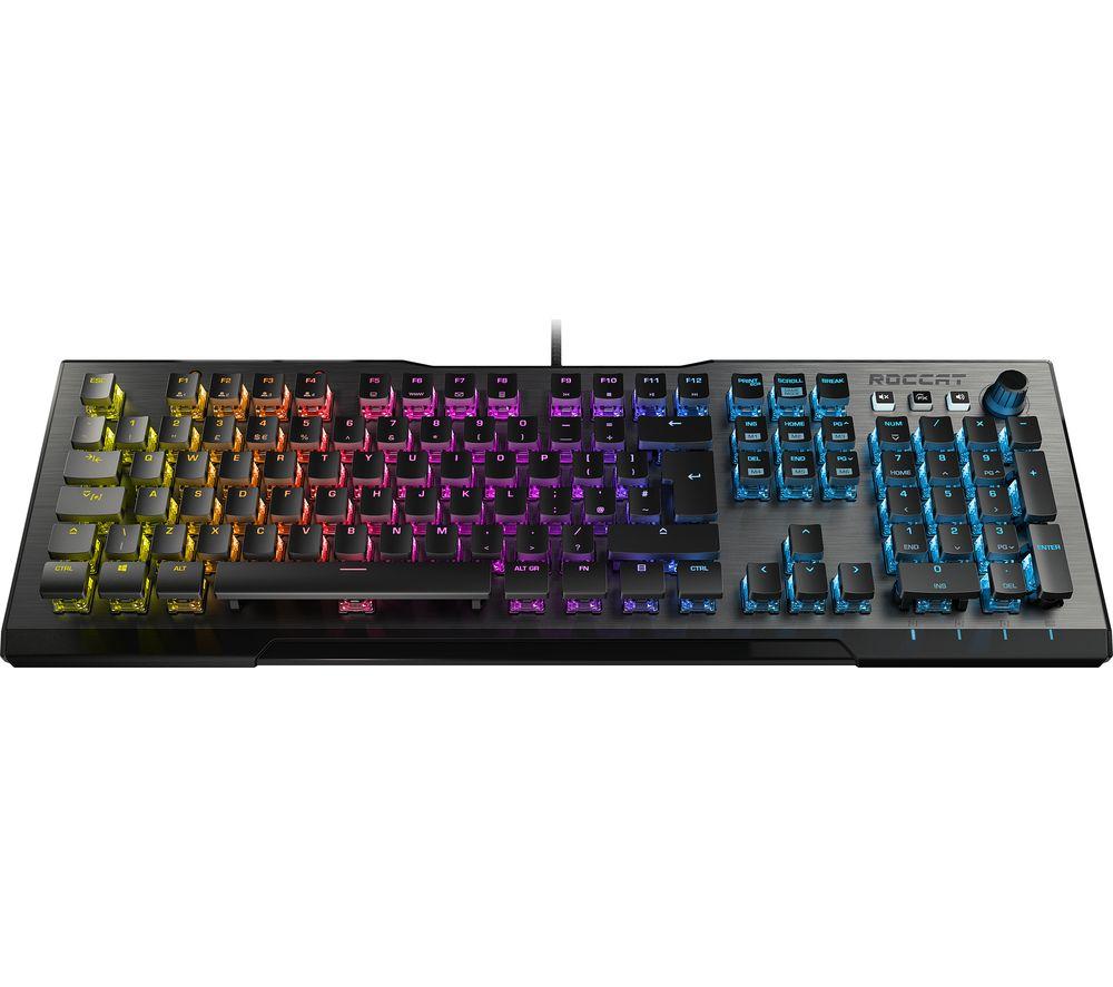 Image of ROCCAT Vulcan 100 AIMO Mechanical Gaming Keyboard, Silver/Grey