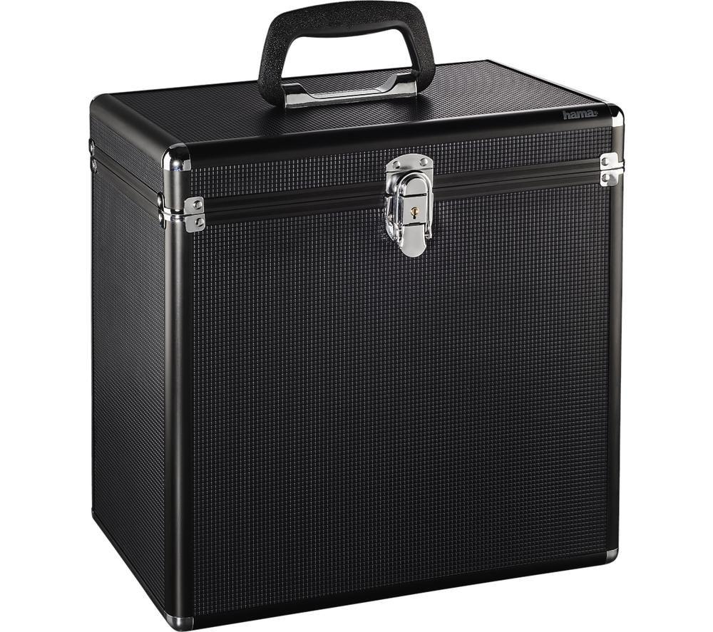 HAMA 50 LP Vinyl Record LP Storage Case - Black image number 2 of 4