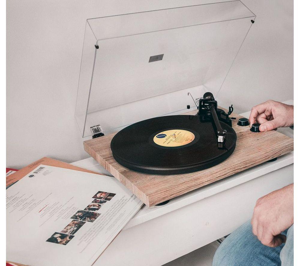 LENCO LBT-188 Belt Drive Bluetooth Turntable - Pine image number 2 of 5