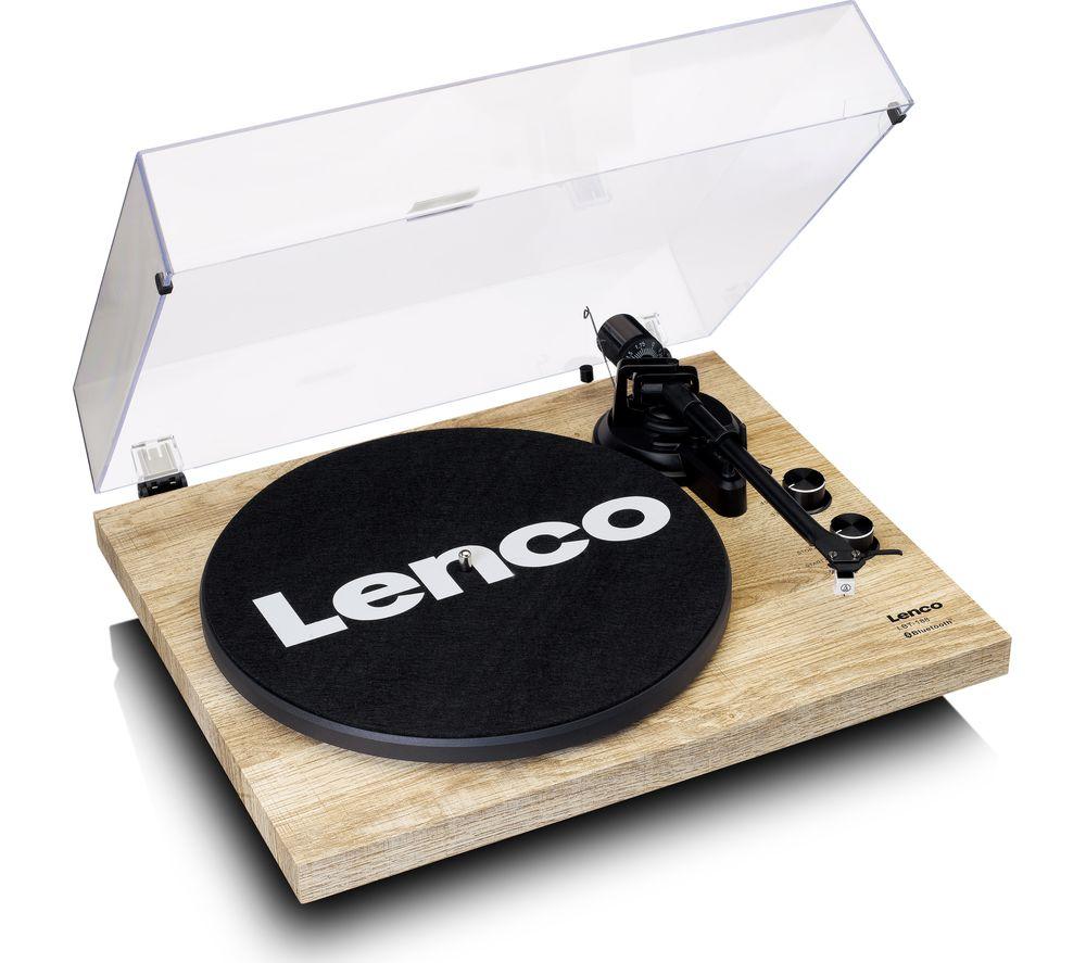 LENCO LBT-188 Belt Drive Bluetooth Turntable - Pine image number 4 of 5