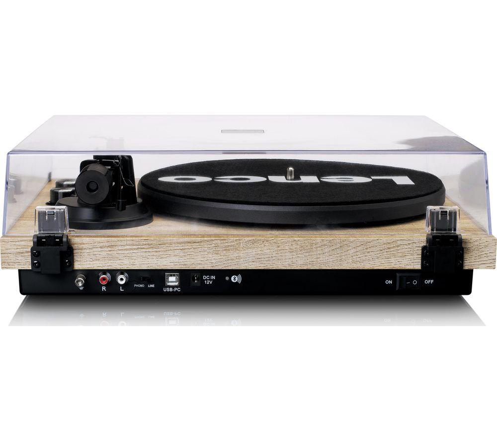 LENCO LBT-188 Belt Drive Bluetooth Turntable - Pine image number 5 of 5