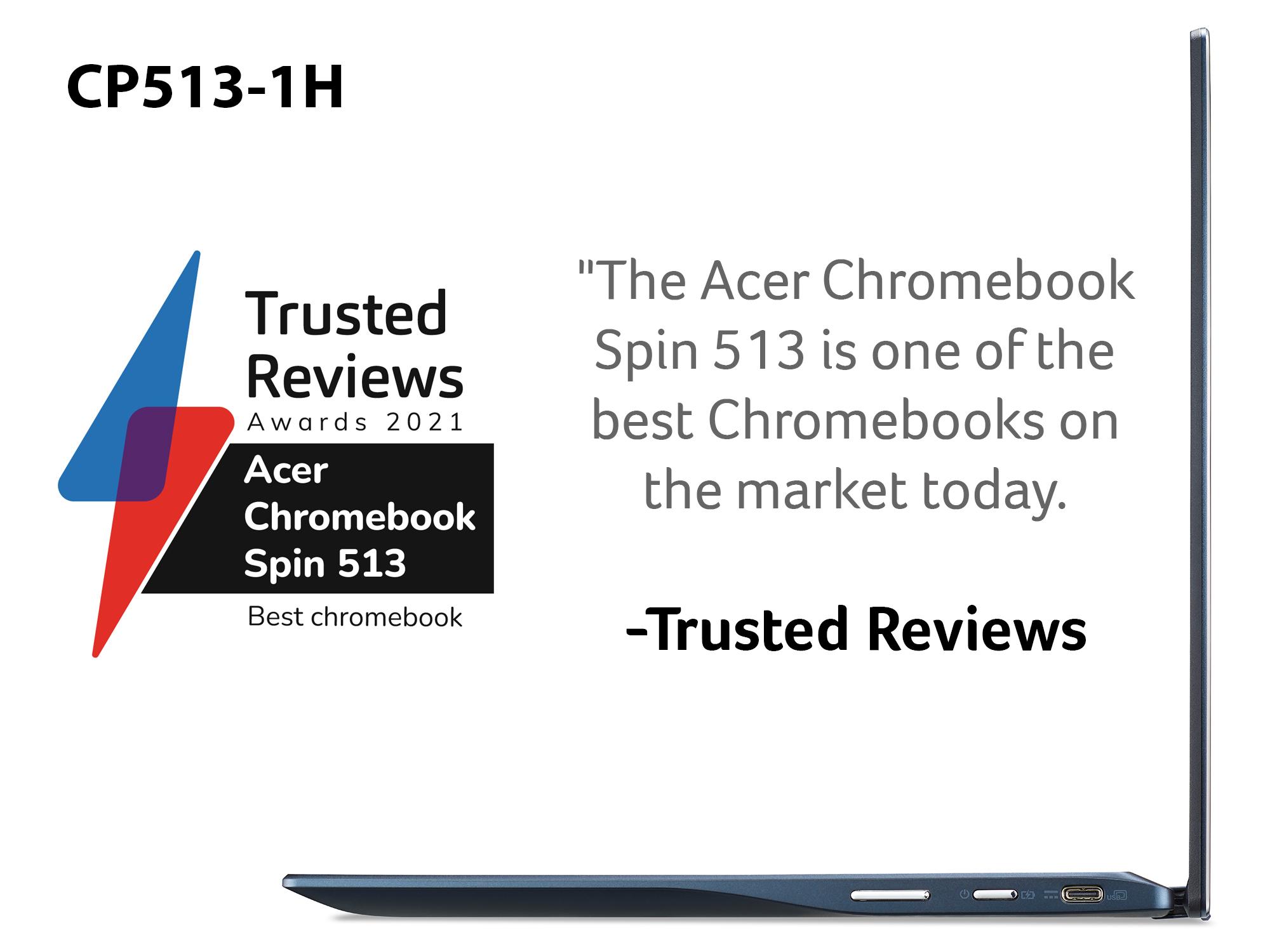 ACER Spin 513 LTE 13.3' 2 in 1 Chromebook - Snapdragon 7c Gen 2, 128 GB eMMC, Blue - image 4